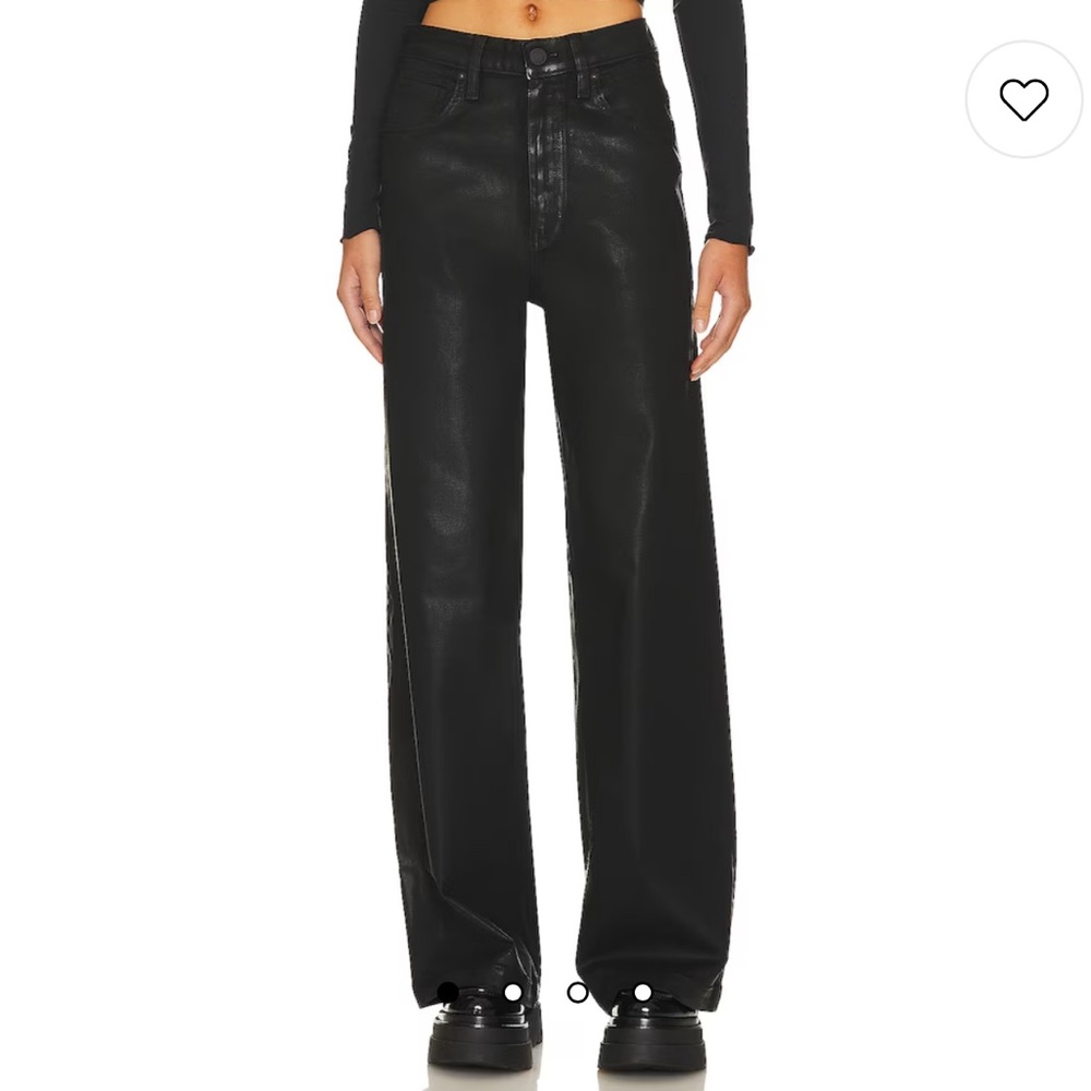 James High Rise Wide Leg in Coated Black
Hudson Jeans